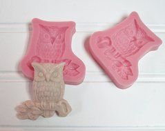 Mold Owl Silicone Mold Fondant Cake Soap Chocolate Mold for Crafts and Baking N3
