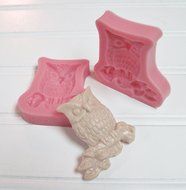 Mold Owl Silicone Mold Fondant Cake Soap Chocolate Mold for Crafts and Baking N4