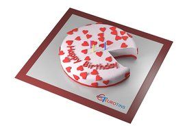 Heart Shape Steel Cookie Cake Slicer / Cutter 3” Deep with Handle N2