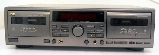JVC TD-W309 Double Cassette Deck w/ DDRP Dynamics Detectopm Recording Processor N2
