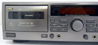 JVC TD-W309 Double Cassette Deck w/ DDRP Dynamics Detectopm Recording Processor N3