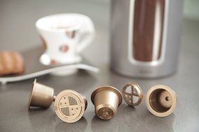 Coffeeduck - 3 permanents refillable capsules universal for Nespresso machine N4