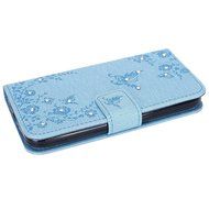 Galaxy Grand Prime Wallet Case,PHEZEN Serect Garden Butterfly Flower Inlaid Shiny Glitter Diamond Pu Leather Flip... N2