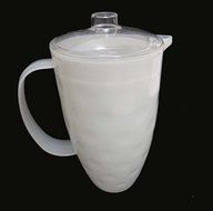 Multi-use 2qt Pitcher with Lid. Frosty White, 10.25 " Tall. #76-510