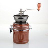 Manual Coffee Grinder Brown Ceramic Hand-crank N2
