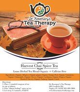 Large Glass/Plastic (42 oz.) Tea Pot with Infuser and 2 Great Flavored Organic Herbal Teas - Harvest Chai Spice... N3