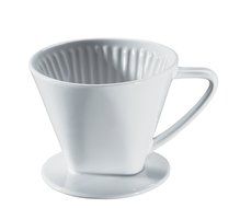 Cilio Two Cup Coffee Filter in White Porcelain N3