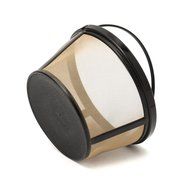KINGSO Basket-Style Gold Permanent Coffee Filter for 10-12 Cups Pack of 2 N6