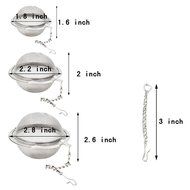 Stainless Steel Tea Infuser - JamHoo Set of 3 Size (S/M/L) Ultra Fine Mesh Tea Balls With Retro Maple Leaf Hanging... N6