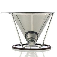Stainless Steel Clever Coffee Dripper by Meltera, Makes Best Pour Over Coffee, Permanent & Reusable Cone with... N4