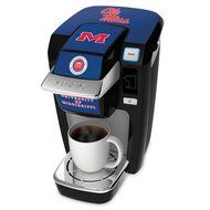 Keurig K10 Black Mini Plus Single Cup Personal Brewer with University of Mississippi Decal Kit