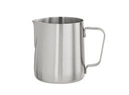 Kobwa(TM) Thicken Stainless Steel Drum Milk Cup Frothing Pitcher (Silver, 300ml) with Kobwa's Keyring