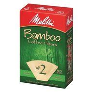 Melitta 63117 #2 Bamboo Filters 80 Count