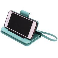 iPhone 7 Case, iPhone 7 Wallet Case,PHEZEN Beauty Flower Girl Cat Design PU Leather Wallet Case Stand Flip Case... N20