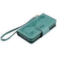 iPhone 7 Case, iPhone 7 Wallet Case,PHEZEN Beauty Flower Girl Cat Design PU Leather Wallet Case Stand Flip Case... N21