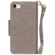 iPhone 7 Case, iPhone 7 Wallet Case,PHEZEN Beauty Flower Girl Cat Design PU Leather Wallet Case Stand Flip Case... N26
