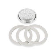 Bialetti Gaskets & Filter Set for Bialetti Moka Express 1-Cup Espresso Machine