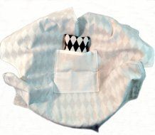 Rolls and Biscuits Basket Liner, Black and White N4