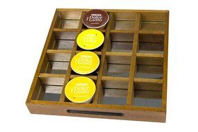 WOODART Wooden Capsule Storage - Single serve coffee pod holder, keurig K-Cup/ Verismo/ Dolce Gusto - Sleek and... N7
