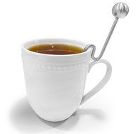Teablee Honey Dipper Stick 304 Stainless Steel (6 inches) Best Swizzle Spoon for Serving Syrups, Frosting, Melted... N8
