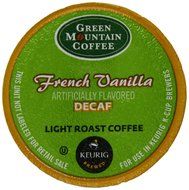 Francés Vainilla descafeinado, Luz asado, K-Cup Conde Porción de Keurig K-Cup Cerveceros, 24-Conde N3