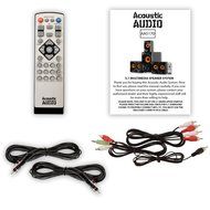 Acoustic Audio AA5170 Home Theater 5.1 Bluetooth Speaker System with FM and 2 Extension Cables N2