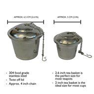 Oxford Eve’s Tea Infuser set - 3 piece Gift Set of Stainless Steel Loose Leaf Tea Strainers Includes 1x Long Handled... N5