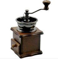 Zuwit Wooden Manual Coffee Grinder Crank Hand Mill Antique Style N4