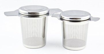 Zoie + Chloe Extra Fine Stainless Steel Tea Infuser - Brew-in-Mug Loose Leaf Mesh Strainer Filter N9