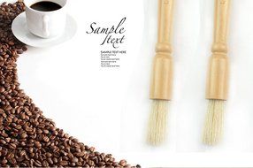 SMYLLS Coffee Grinder Cleaning Brush (white ) N3