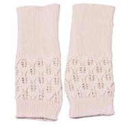 Hollow Out Leaves Knitted Gloves,Morecome Fashion Women Girl Knitted Gloves (Purple) N15