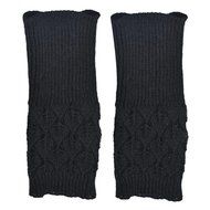 Hollow Out Leaves Knitted Gloves,Morecome Fashion Women Girl Knitted Gloves (Purple) N17