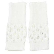 Hollow Out Leaves Knitted Gloves,Morecome Fashion Women Girl Knitted Gloves (Purple) N19