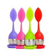 Set of 4, Sweet Leaf Tea Infusers, Red, Green, Pink, Purple Multipack, Loose Leaf and Herbal N2
