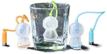 Altarmoss Deep Sea Scuba Diver Tea Infuser - 100% Food Grade Silicone Tea Infuser, Set of 3 (Blue, Orange, Green) N3