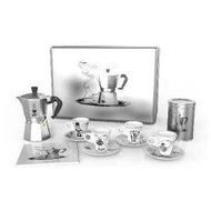 Bialetti 12 Piece Moka Express Espresso Maker Coffee Gift Set, Service for 4 N2