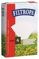 Filtropa #4 Paper Coffee Filters (White, 100 Count)