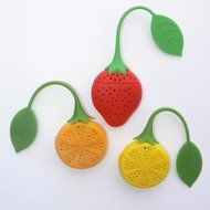 Tea Infuser Set of 3 Cute Silicone Tea Strainers by Simple To Brew, Strawberry Lemon and Orange Tea Infusers for... N6