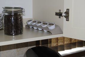 K Cup Holder- Special Designed, Space Saver, Universal Position "K Cup Rack" for Convenient Use (Beige). No K... N4
