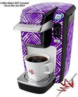 Wavey Purple - Decal Style Vinyl Skin fits Keurig K10 Mini Plus Coffee Makers (KEURIG NOT INCLUDED) N2
