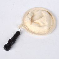 Lautechco Coffee Filter Baskets, Wood Handle, Flannel Hand Coffee Filters, Drip Filter Bag, Tea Bag N12