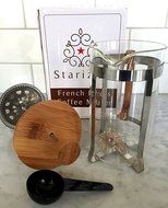 French Press Coffee Maker, Trendy Bamboo, BONUS Measuring Spoon, Ideal Size, Brew 2.5 Cups, Perfect For Your Home... N4