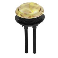 Fly Shop Double Push Button Water Tank Flush Valve 57mm Thread Black Yellow N2