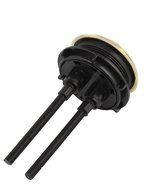 Fly Shop Double Push Button Water Tank Flush Valve 57mm Thread Black Yellow N3