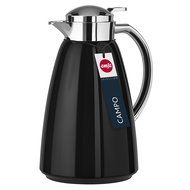 Emsa Campo Stainless Steel Thermal Carafe with Glass Liner, 34 oz, Black N5