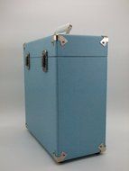 SW-B18 12 Inch Retro Vintage leather LP Vinyl Record Carry Case (Turquoise) N7