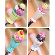 Ceramics Stainless Steel Tableware Creative 5-pieces Coffee Scoops Stirring Sugar Tea Spoons N17