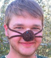 Aunt Marty's Original Nose Warmer - Brown Tweed N3
