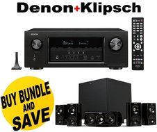 Denon AVR-S920W 7.2 Channel Full 4K Ultra HD AV Receiver with Bluetooth & WIFI + Klipsch HDT-600 Home Theater...