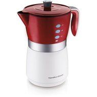 Hamilton Beach 5-Cup Personal Brewer Coffee Maker, 43700, Silver/Red/White N3